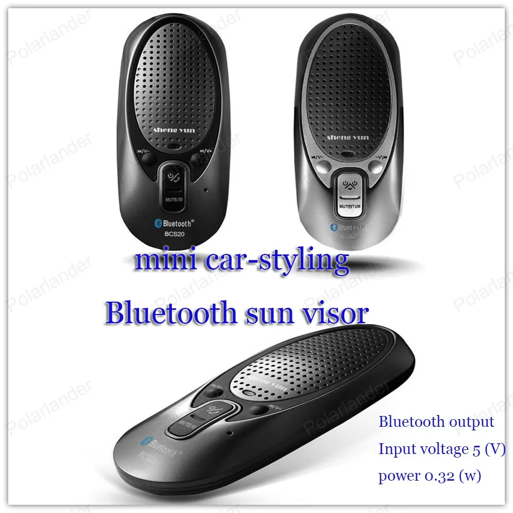 Wireless sun visor Handsfree Kit Bluetooth V4.0+EDR In car Multipoint Speakerphone Speaker Car
