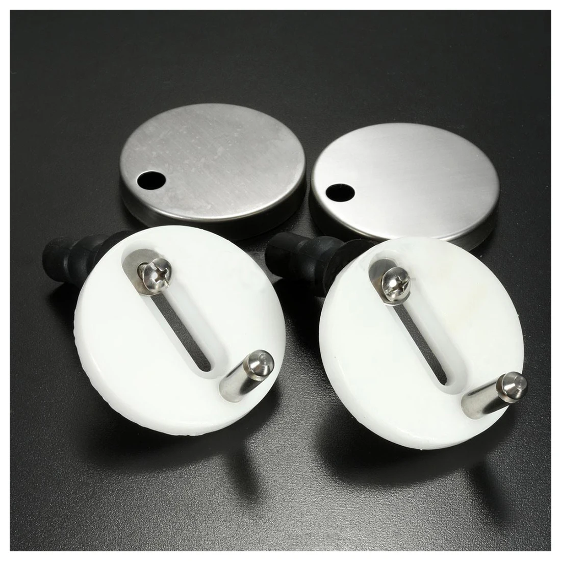 2pcs DIY Plastic Toilet Seat Screws Fixings Fit Toilet Seats Hinges