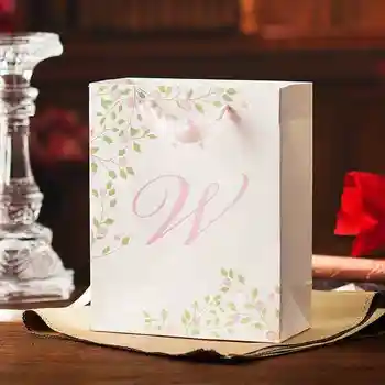 

YOURANWISH 10pcs/lot High Quality Simple Paper Gift Bag With Handle Paper Candy Box Wedding Birthday Party Gift Package Bag