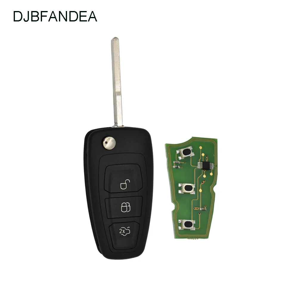 DJBFANDEA 433 МГц/315 МГц раскладной дистанционный Автомобильный ключ для Ford Focus Fiesta 2013