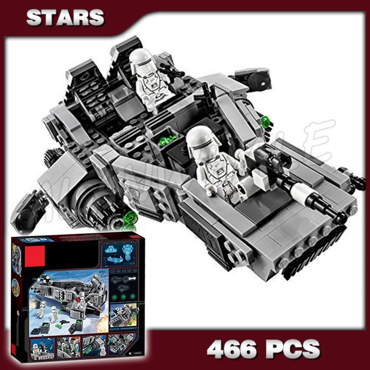 

466pcs New Space Wars First Order Snow Speeder 10576 DIY 3D Model Building Blocks Children Toys Bricks Compatible with Lego