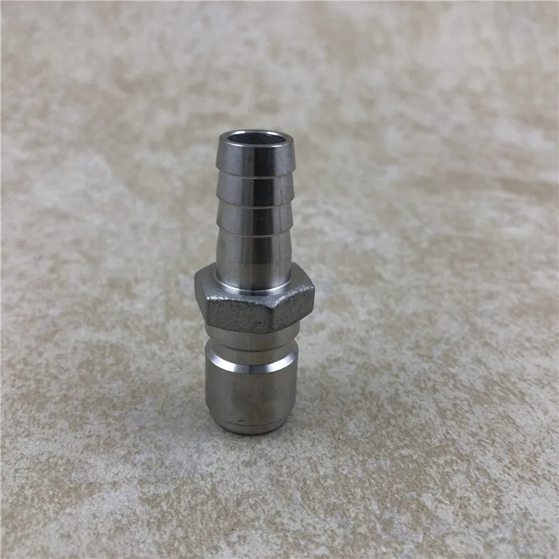

2PCS/LOT New Stainless Male Quick Disconnect Set 1/2"Barb Connector Homebrew Fitting