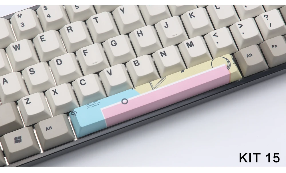 PBT пять Сторон краситель-подложенный пробел 6.25U Вишневый профиль keycap для DIY механическая клавиатура