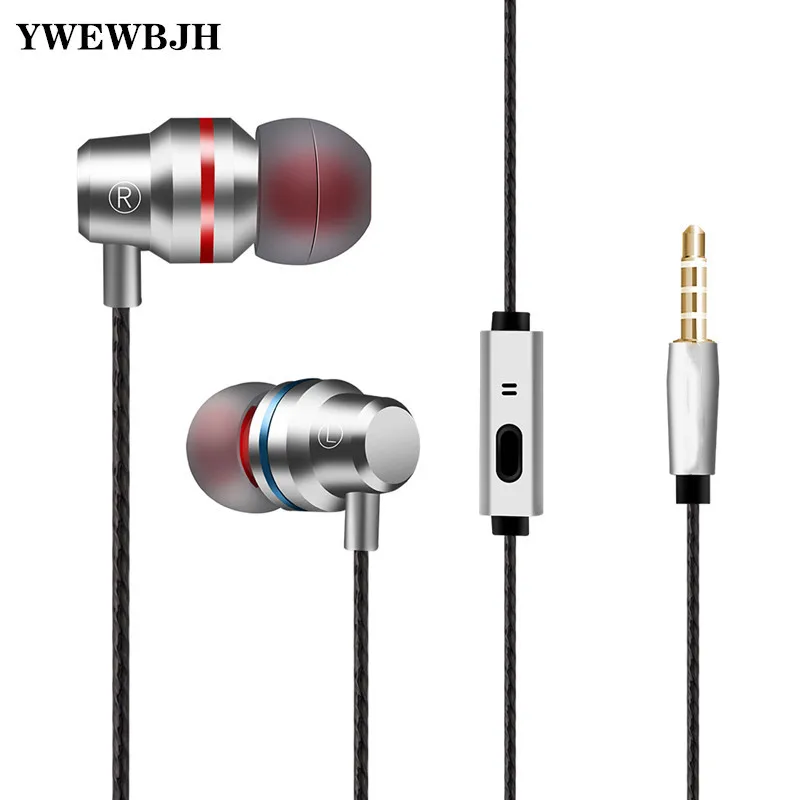 

YWEWBJH In Ear Wired 3.5mm Earphone Earbuds Music Headphone for Samsung Iphone Smartphone with Microphone Wired Headset