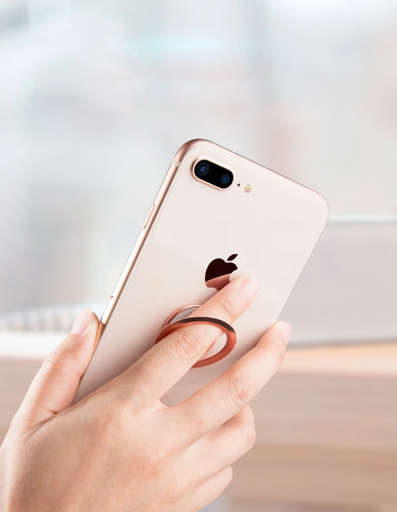 Thin Universal Magnetic Phone Ring 90 Degree Finger Mobile Phone Metal Stand Holder For iPhone Samsung Xiaomi Huawei Oneplus