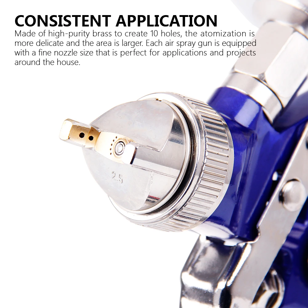 CarBole 2,5 мм HVLP гравитационная подача пистолет-распылитель комплект w/регулятор авто краска праймер металлический хлопья