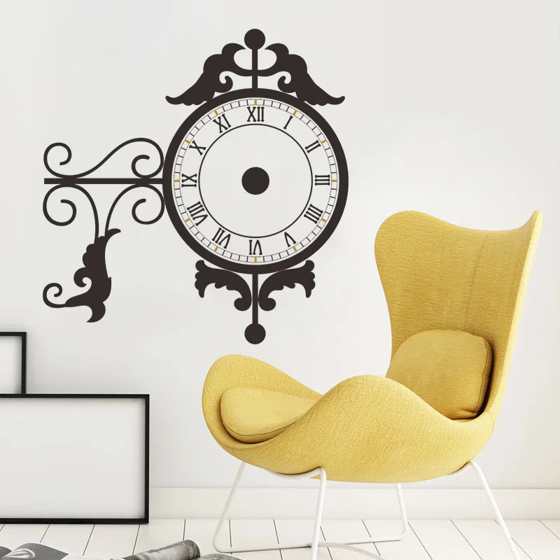 Flower Vine Decoration Wall Sticker Real Clock Watch Living Flower Vine Decoration Wall Sticker Real Clock Watch Living Room Dinning Backdrop Office Coffee Decals In Stickers From Home