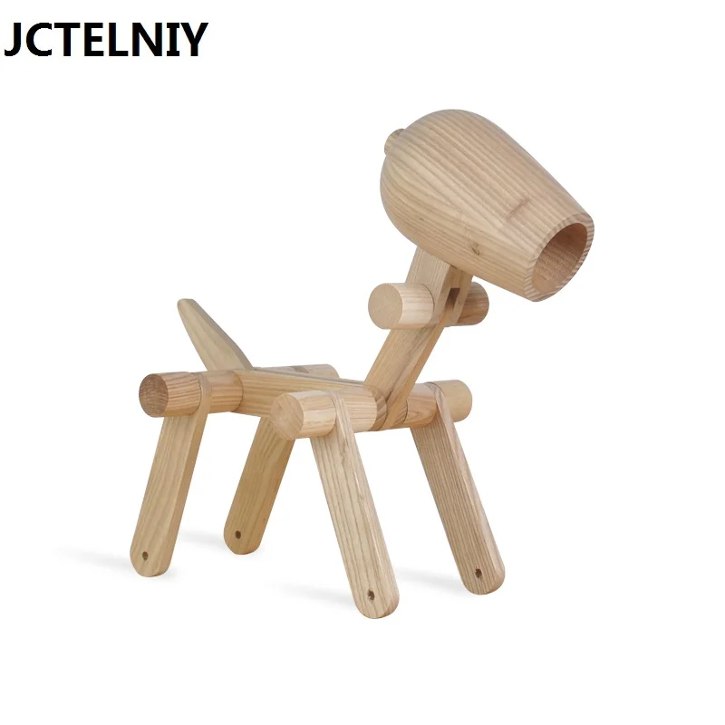 

New children's real wood study of LED desk lamp lights can transform model