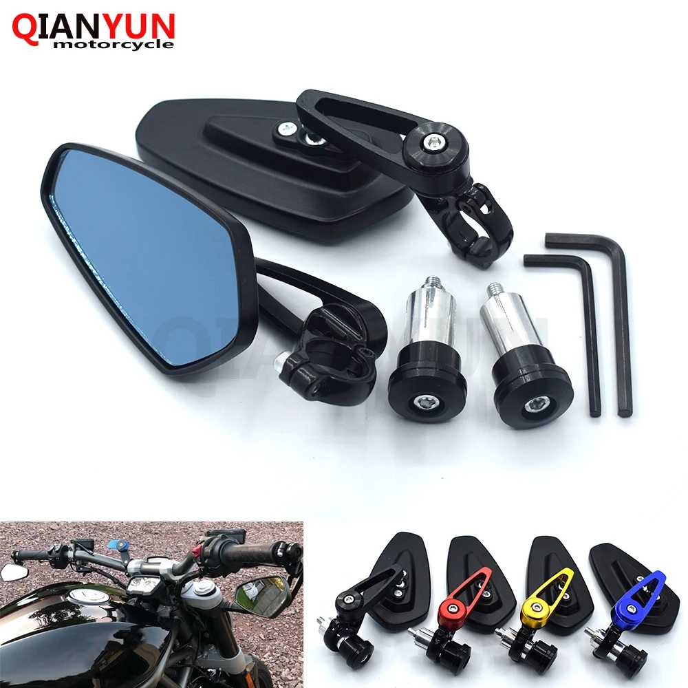 

Universal 7/8" 22mm CNC Aluminum Motorcycle Rearview Mirror Side Mirror For Kawasaki ZX-6/ZZR600 ZX9R ZXR400 ZZR Z750S ER-5 ZR