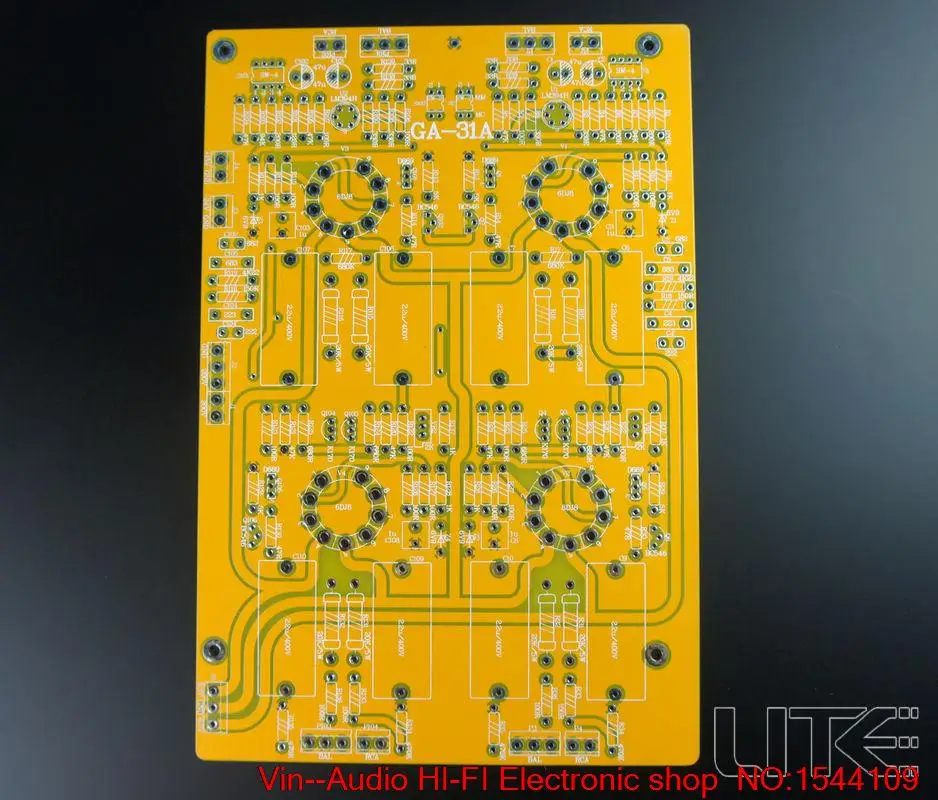 1 шт. вин GA-31A пикапа трубки усиления MC/мм PCB пустая пластина 6DJ8 труба бесплатная