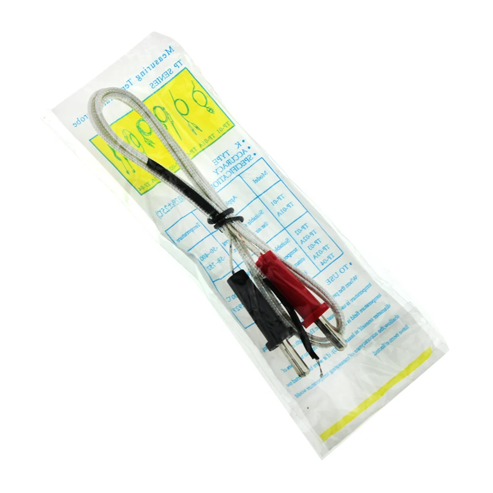 Temperature Sensor 100cm K-type Test Length Wire Thermocouple Probe Cable Tester Line For Thermostat Multimeter