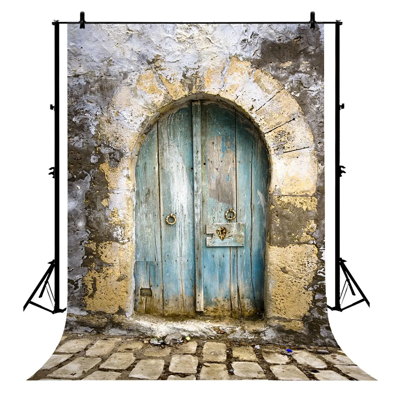 

5x7ft Old Wood Door Polyester Photo Background Portrait Backdrop