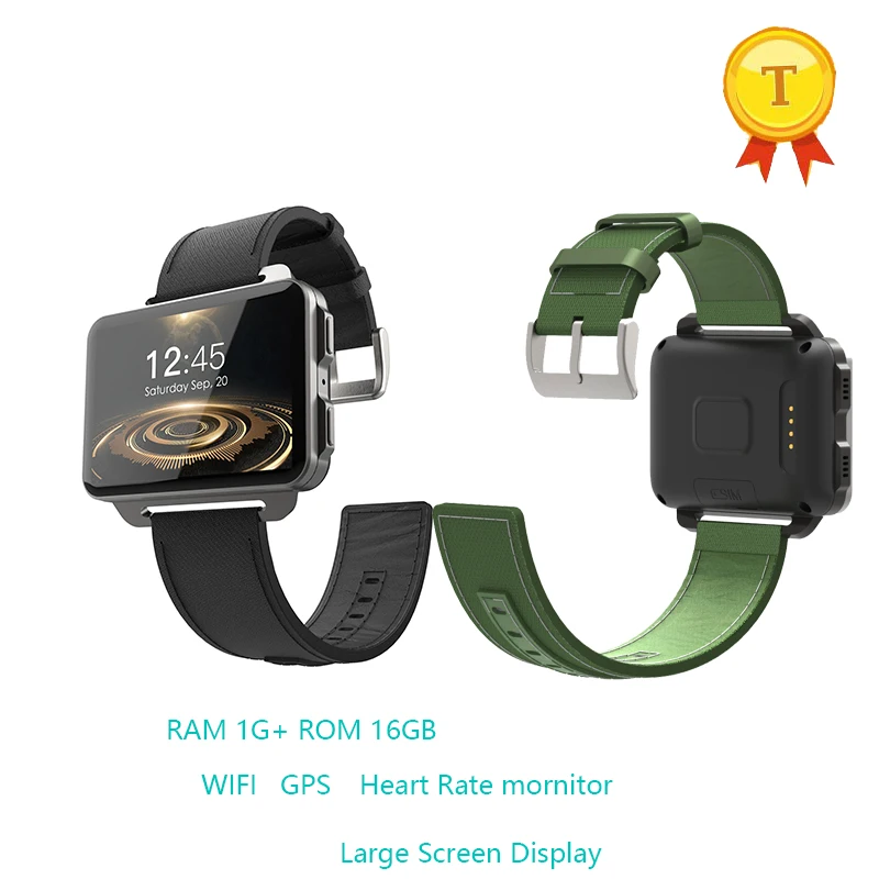 newest 2.2inch big large screen 3G video Call gps wifi Smart Watch phone watch with 1.3MP Camera Pedometer Heart Rate monitor |