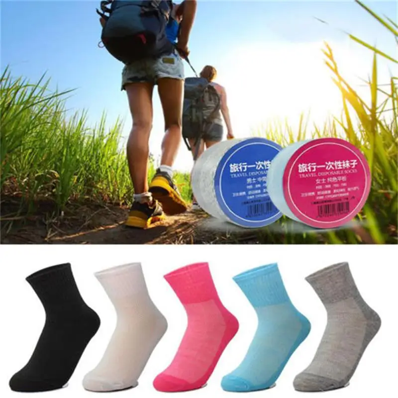 

1Pair Portable Women Men Outdoor Travel Magic Compression Disposable Socks