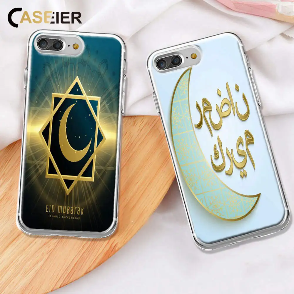 

CASEIER Ramadan Pattern Phone Case For iPhone 7 8 Plus X XR Moon Pattern Case For iPhone XS MAX 6 6S 7 Plus Cover Telefon Cases
