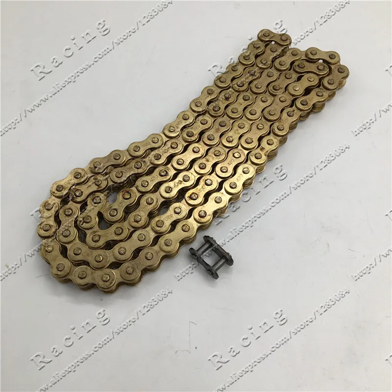 Gold #428 102/104/108 Or #420 102/104/108 with O-RING Chain110-150cc dirt pit bike For CRF 50 70 SSR Pit Dirt Bike
