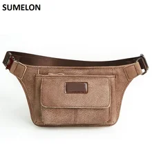 Натуральная кожа поясная сумка модные коровья кожа мужские сумки винтажные нагрудные сумки многофункциональные сумки через плечо