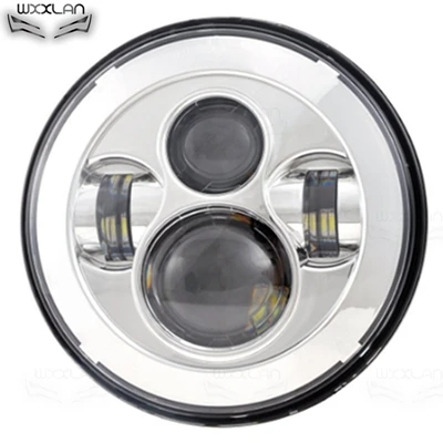 24.99 Wxxlan 1 шт красный 7 Inch мотоцикл высокое ближнего света светодиодный лампочка фары для " мотоцикл светодиодный фар - Цвет: 24.99