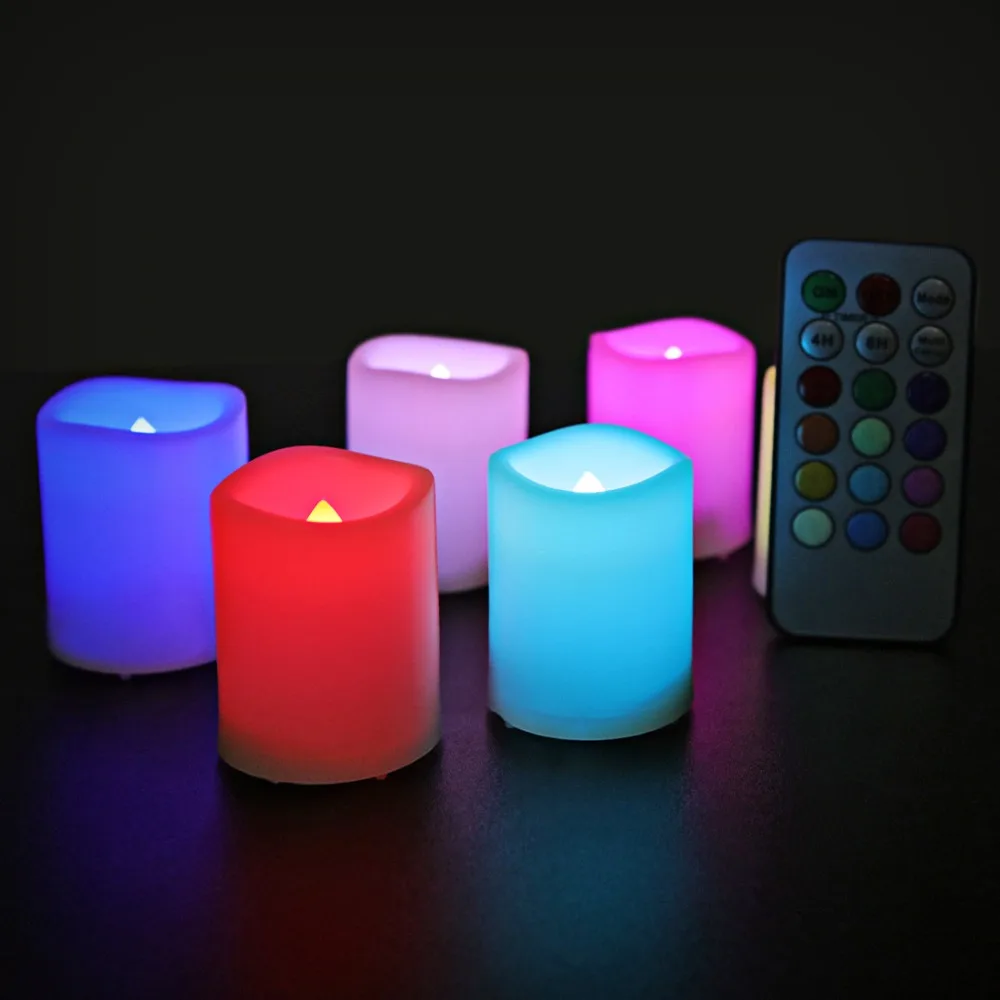 EverBrite 6 шт. светодиодный светильник для свечей беспламенные Свечи с батареей и пультом дистанционного управления для декорации дома вечерние, свадебные, рождественские