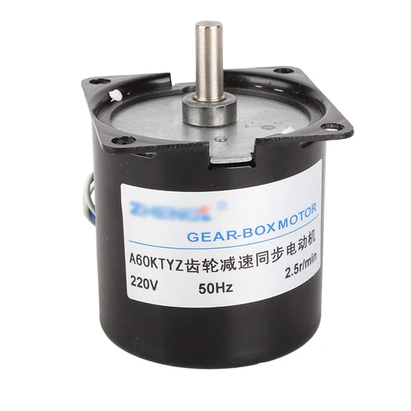 

High Torque AC 220V 2.5RPM Gear-Box Electric Synchronous Gear Motor Replacement