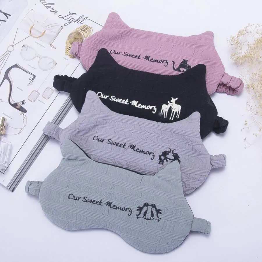 

Cotton Letters Sleep Mask Ice Bag Goggles Sleeping Eye Mask New Gifts Eyeshade Cover Shade Eye Patch Women Men Portable Eyepatch