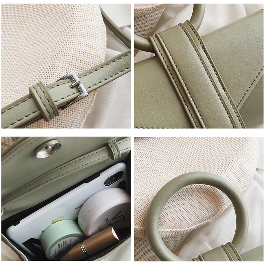 رداء علوي غير رسمي-مقبض المرأة حقائب بسيطة بو الجلود Crossbody حقائب النساء مصمم مربع المحافظ حقائب كتف متنقلة 2019