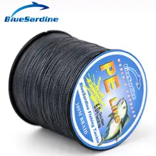 BlueSardine 300 м серые плетеные лески Multifilament PE супер сильный 4 нити оплетка рыболовный шнур