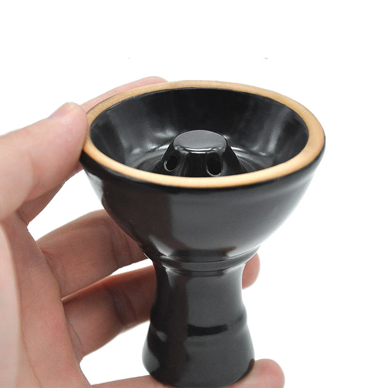 

Ceramic Vortex Shisha Hookah Bowl Diameter 7cm Height 8cm 2 Colors with Holes in the Top Tower Advanced Version of the Phunnel