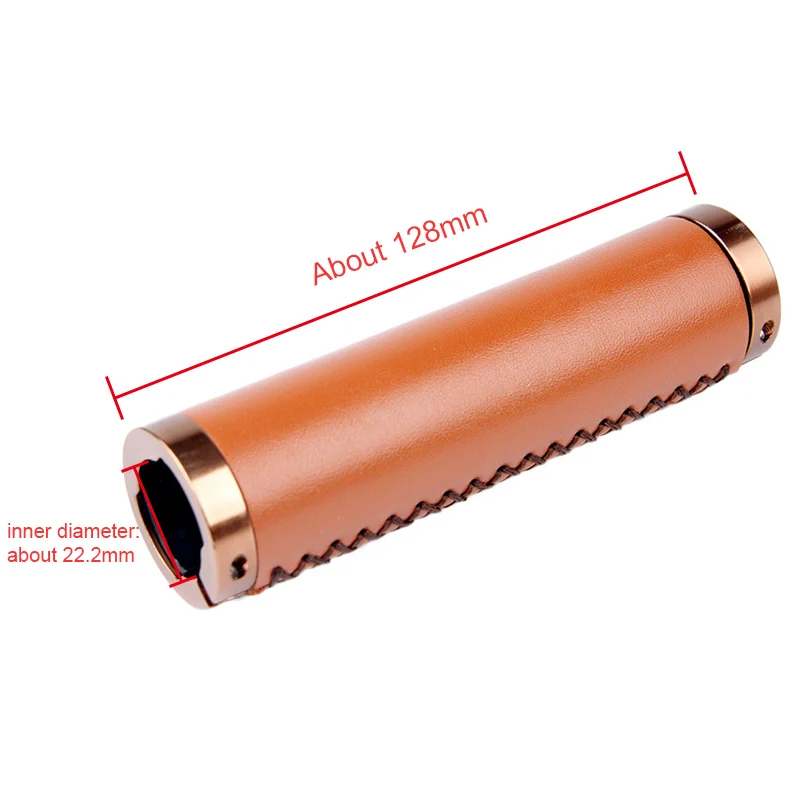 

1 Pair PU Leather Bicycle Handlebar Grip Soft Comfortable Grips Lock-on Mountain Bike Handlebar FK88