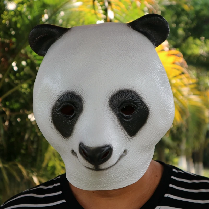 Movie Kung Fu Panda Latex Animal Halloween Cosplay Mask Masquerade