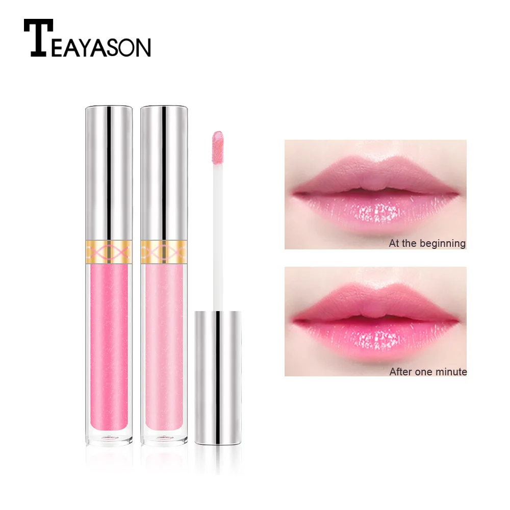 Teayason Magic Color Change Lip Gloss 8Colors Long lasting Moisturizer Sexy Matte Liquid
