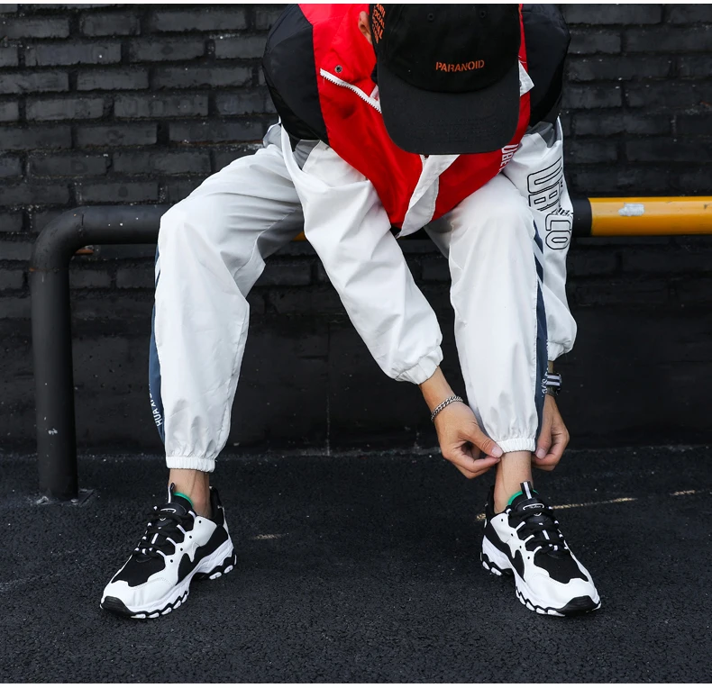 Men's Casual Shoes Trainers Chunky Sneaker Platform Winter Shoes Men Sneakers Classic Black And White Sneakers Men High Platform (6)