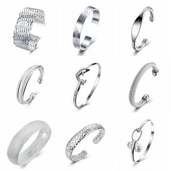 

Free shipping 925 jewelry silver Mix bracelet fine fashion bracelet top quality Women Link Tennis Jewelry wholesale and retail