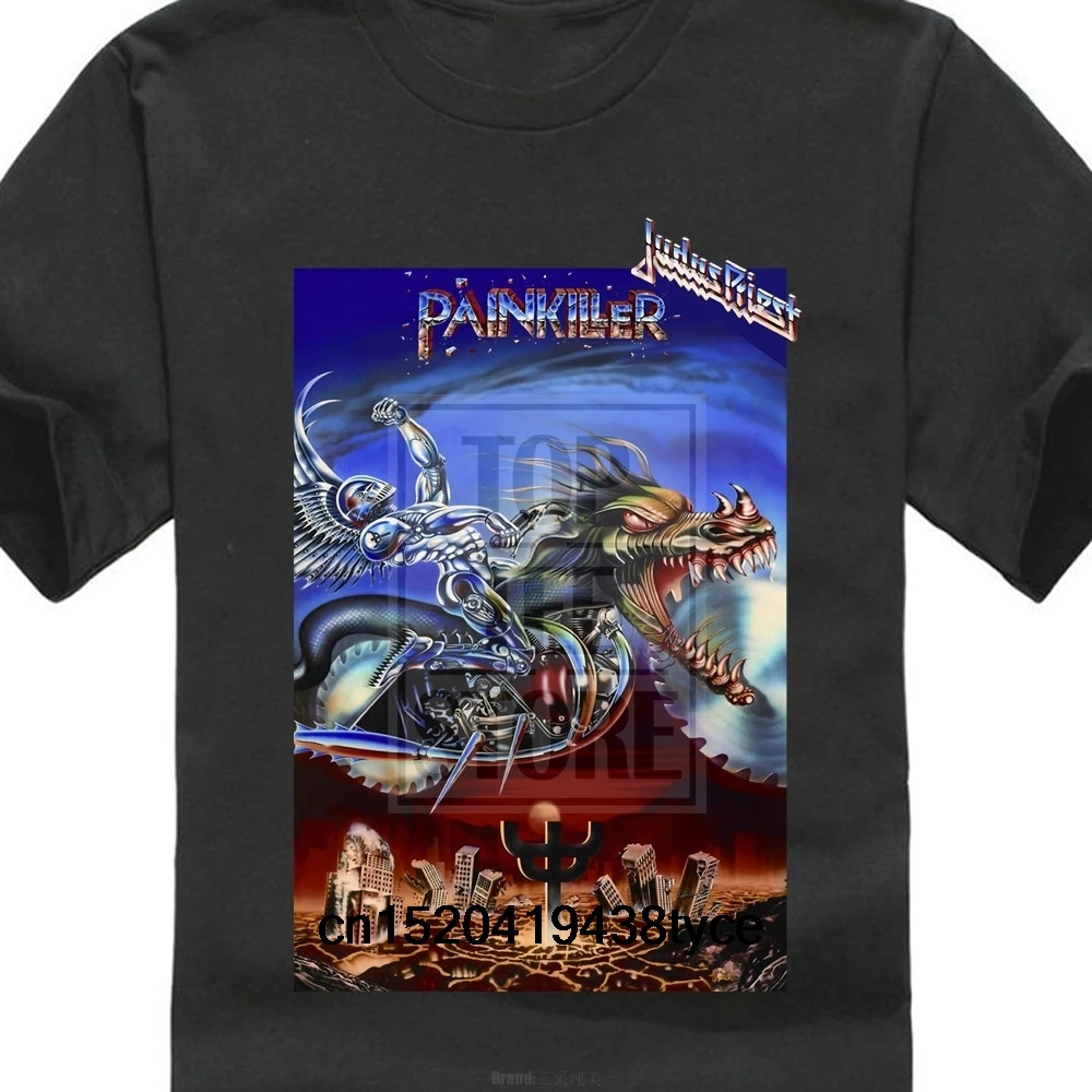 Street Wear Judas Priest Pain Killer Black Men's T Shirt New Official Rob Halford