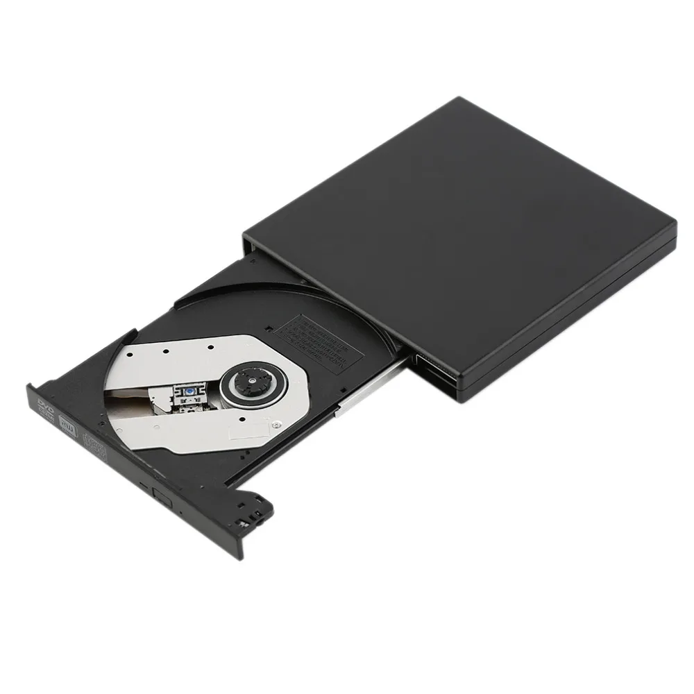 LESHP Super Slim USB 2.0 External CD+-RW DVD+-RW DVD-RAM Burner Drive Writer For Laptop PC Promotion White Black
