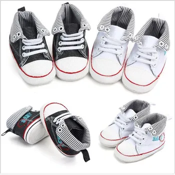 

Baby Canvas Shoes Newborn Boys Girls First Walkers Shoes Infant Soft Sole Anti-slip Baby Sport Shoes