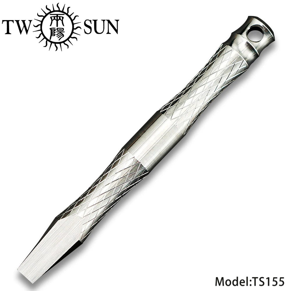 

TWOSUN Original Crowbar TC4 Titanium Prybar Multi-tool Outdoor tool full titanium Bar Pry camping EDC CNC TS155