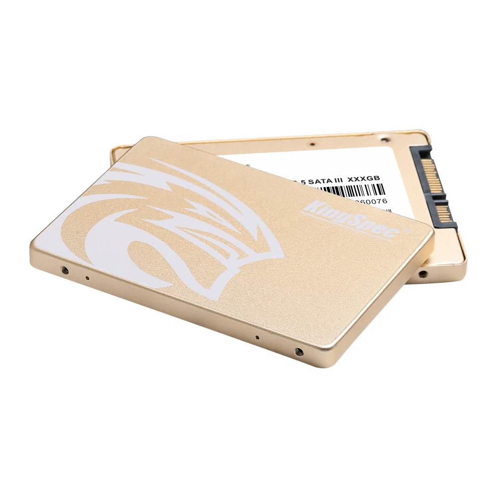 KingSpec SSD 480gb 2.5 SATA 480 gb ssd SATA III 500gb SSD hdd Internal Solid State Drive Gold Metal for Desktop Laptop PC gift