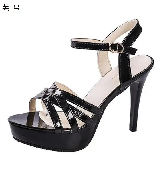 

New Summer Women Sandals Shoes Thin Heel High Heels 11CM Nightclub Sexy Open Toe Sandals Bridal Shoes Sandals 2018 Female Shoes