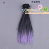 Livraison gratuite 15cm en gros BJD/SD poupée cheveux/bricolage poupée cheveux raides/perruque pour bjd poupée arc-en-ciel couleur cheveux pour poupée ► Photo 3/6