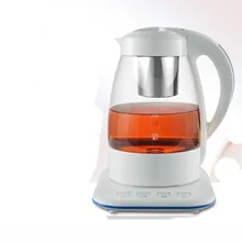 Стеклянный Электрический чайник бытовой заваренной чайной посуды черный автоматическая защита воды функция автоматического отключения