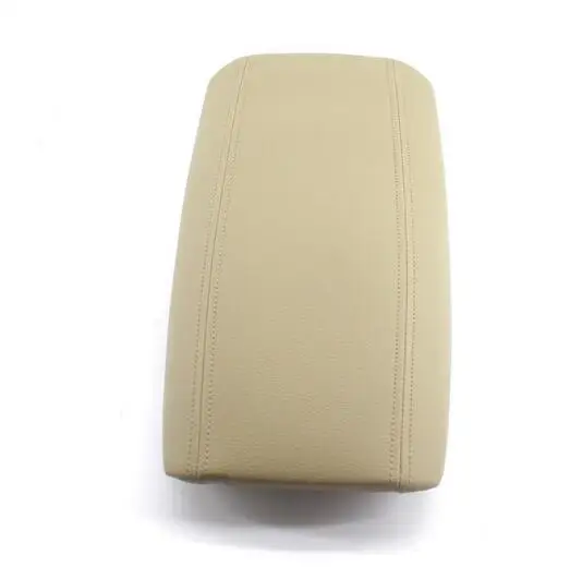 1x Beige Synthetic Leather Center Console Armrest Lid Cover For 99 06