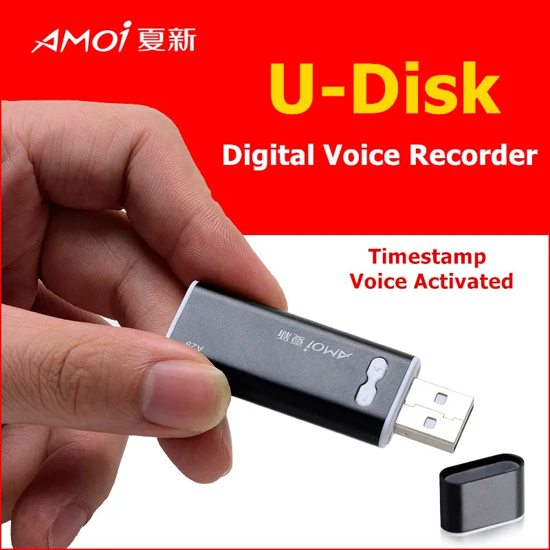 Amoi A29 Мини Профессиональный голосовой активированный цифровой Аудио Диктофон