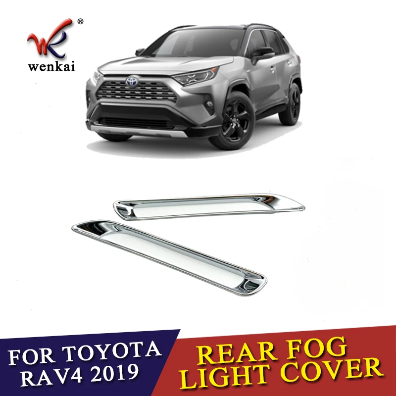 2 шт./лот для Toyota Rav4 2019 2020 ABS хромированный задний отражатель противотуманная фара
