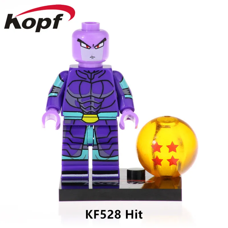 

KF528 Single Sale Super Heroes Dragon Ball Series Son Goku Uub Hit Gotenks Vegeta Krillin Figures Building Blocks For Kids Toys