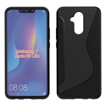 

100pcs/lot Free Shipping New S Line TPU Soft Case Cover For Huawei Mate 20 Lite / Nova 3i P Smart Plus