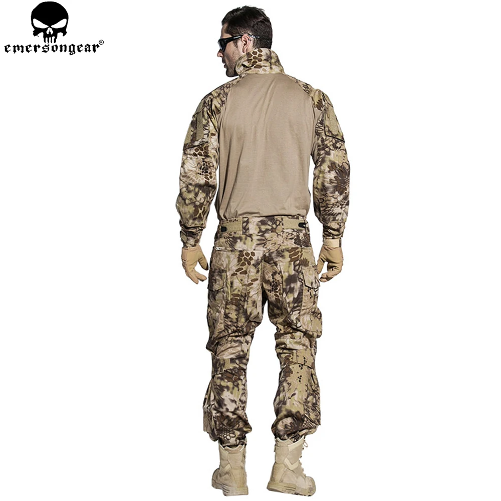 Emerson G3 авиационная Униформа Airsoft рубашка Тактический штаны с наколенниками