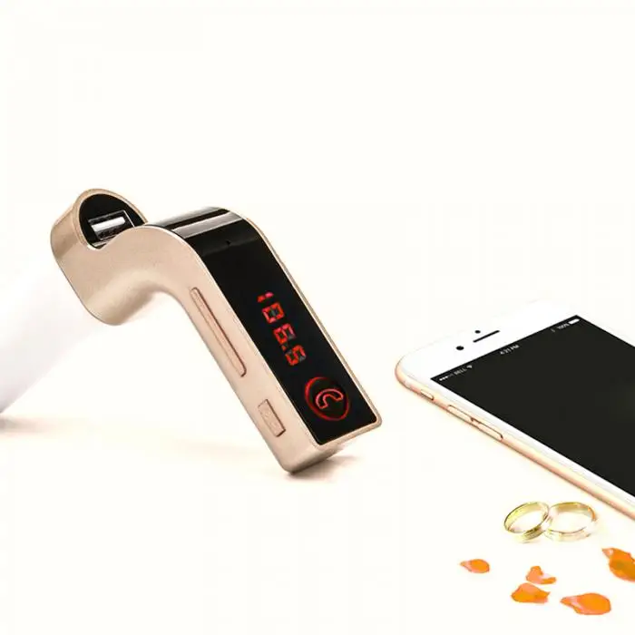 Автомобильный Стайлинг fm-передатчик Bluetooth Hands-free MP3-плеер Радио адаптер ЖК-дисплей USB Комплект автомобильного зарядного устройства CSL2017