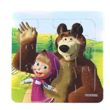 3D Paper jigsaw puzzles toys for children kids toys brinquedos Masha and Bear princess Baby toys educational Christmas gifts