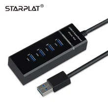 Starplat usb-хаб 3,0 4 порта Micro USB 3,0 концентратор разветвитель с адаптером питания USB Hab высокоскоростной 5 Гбит/с USB разветвитель 3 хаба для ПК